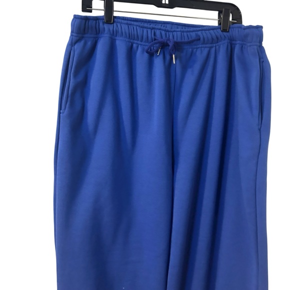 Women’s Y2K Wide Leg Royal Blue Joggers Loungewear Sweat Pants Size 3XL - Picture 6 of 7